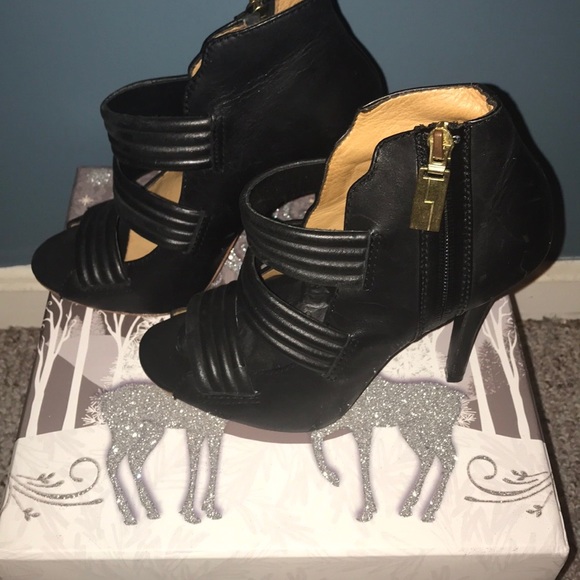 Lamb Peep Toe Booties - Picture 3 of 7